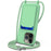 For iPhone 15 Pro Card Slot Case Liquid Silicone Phone Cover with Long Strap - Green - 1