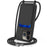 For iPhone 13 Pro Max Liquid Silicone Case Card Holder Phone Cover with Shoulder Strap - Black - 1