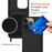 For iPhone 13 Pro Max Liquid Silicone Case Card Holder Phone Cover with Shoulder Strap - Black - 5