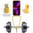 For iPhone 14 Pro Max Case Card Slot Liquid Silicone Phone Shell with Lanyard - Yellow - 4