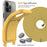 For iPhone 14 Pro Max Case Card Slot Liquid Silicone Phone Shell with Lanyard - Yellow - 7