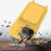 For iPhone 13 Pro Card Slot Case Liquid Silicone Phone Protector with Lanyard - Yellow - 3