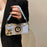 For iPhone 14 Pro Cases Electroplating Phone Cover with Wrist Strap Camera Shaped Design - Blue - 6
