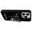 For iPhone 13 Pro TPU Cover Matte Butterfly Design PC Kickstand Cell Phone Shell - Black - 2