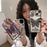 For iPhone 13 / 14 Phone Shell Electroplated Soft TPU Kickstand Phone Cover Butterfly Shape Design - Black - 6