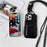 Shoulder Phone Pouch for iPhone 14 Pro TPU Case Skin-touch Protective Phone Cover with Card Holder - Black - 2