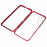 For Samsung Galaxy A15 5G Full Body Case Magnetic Tempered Glass Double-Sided Phone Case - Red - 5
