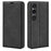 For Sony Xperia 1 VI Case Skin Touch PU Leather Drop Protection Phone Cover - Black - 1