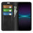 For Sony Xperia 1 VI Case Skin Touch PU Leather Drop Protection Phone Cover - Black - 2