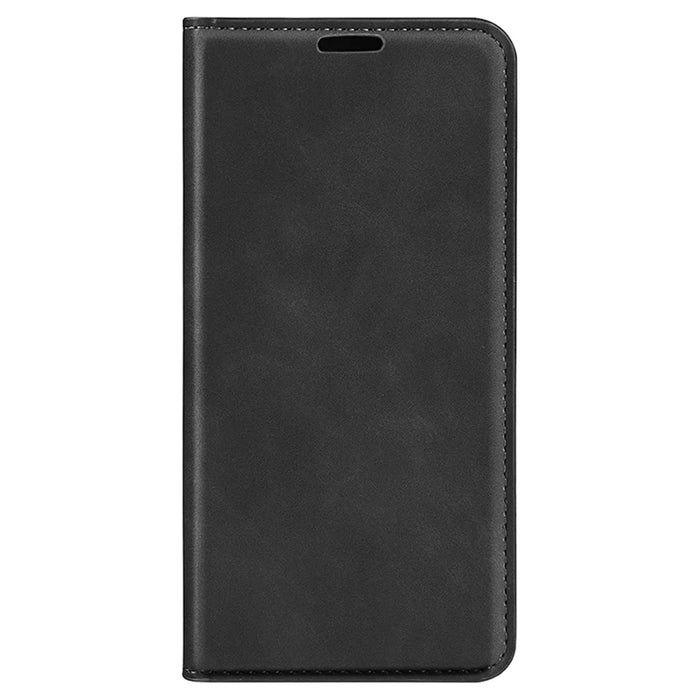 For Sony Xperia 1 VI Case Skin Touch PU Leather Drop Protection Phone Cover - Black - 6