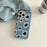 For iPhone 15 Pro Case Denim Cloth+PC   Phone Back Cover with Black Mesh Hole - 4