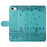 For iPhone 17e / 16e Wallet Case PU Leather Wall Cats Pattern Phone Cover - Blue - 4