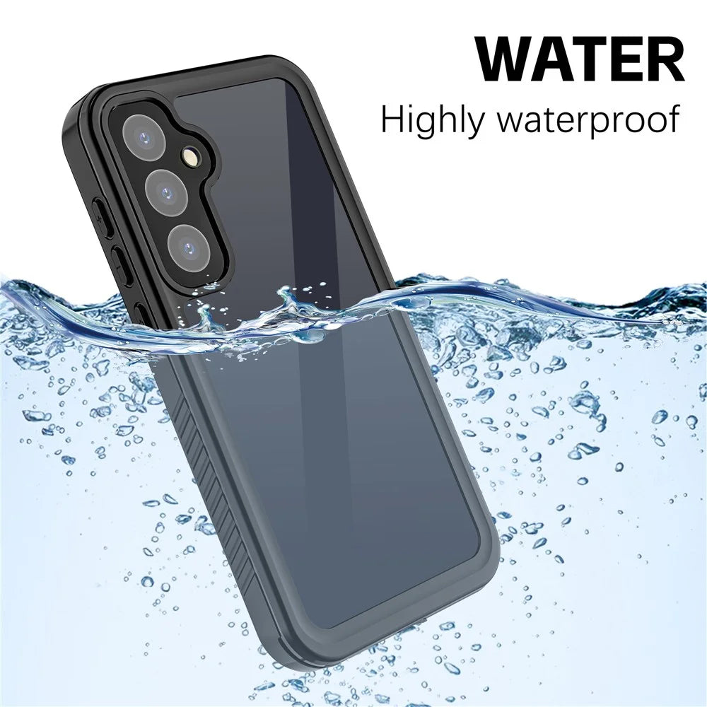 REDPEPPER FS Series For Samsung Galaxy A55 5G   Phone Case IP68 Waterproof Shell Clear Back Panel Phone Cover - 5