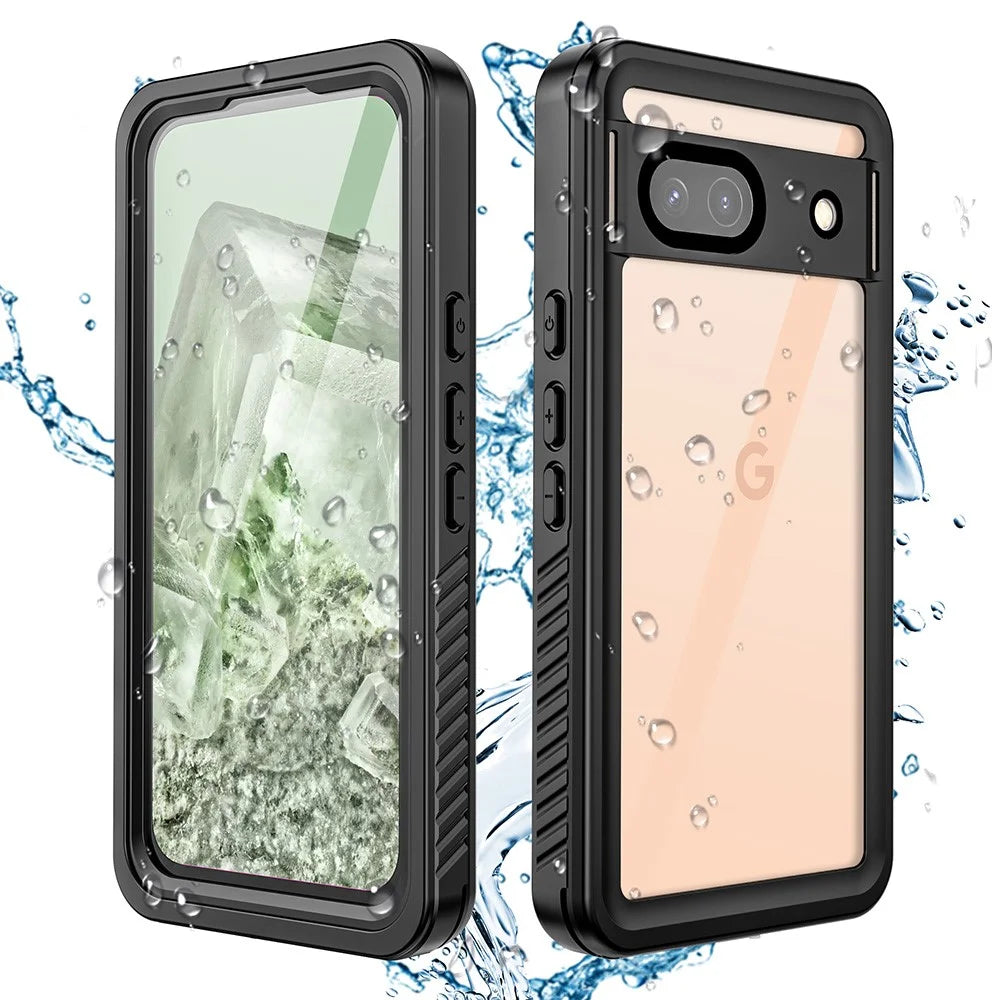 REDPEPPER FS Series For Google Pixel 8a IP68 Waterproof Case Clear Back Panel Cell Phone Cover - 1