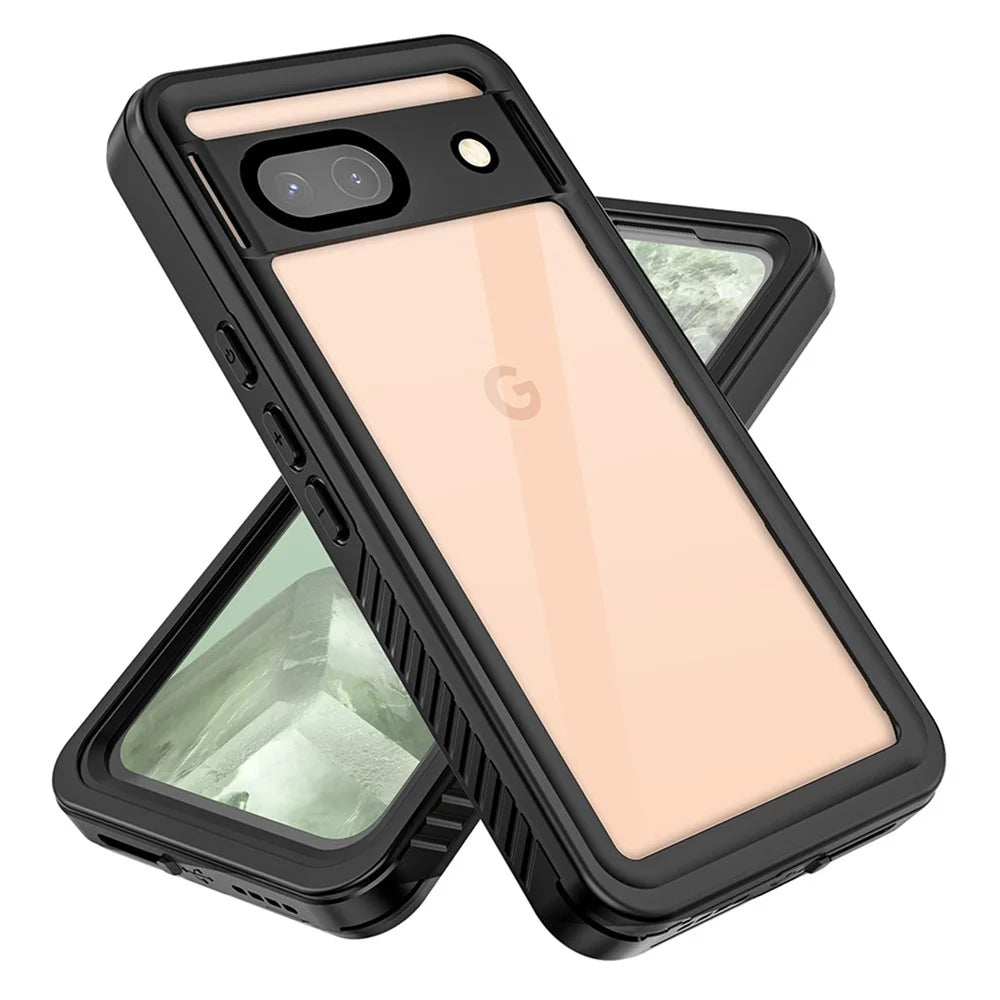 REDPEPPER FS Series For Google Pixel 8a IP68 Waterproof Case Clear Back Panel Cell Phone Cover - 3