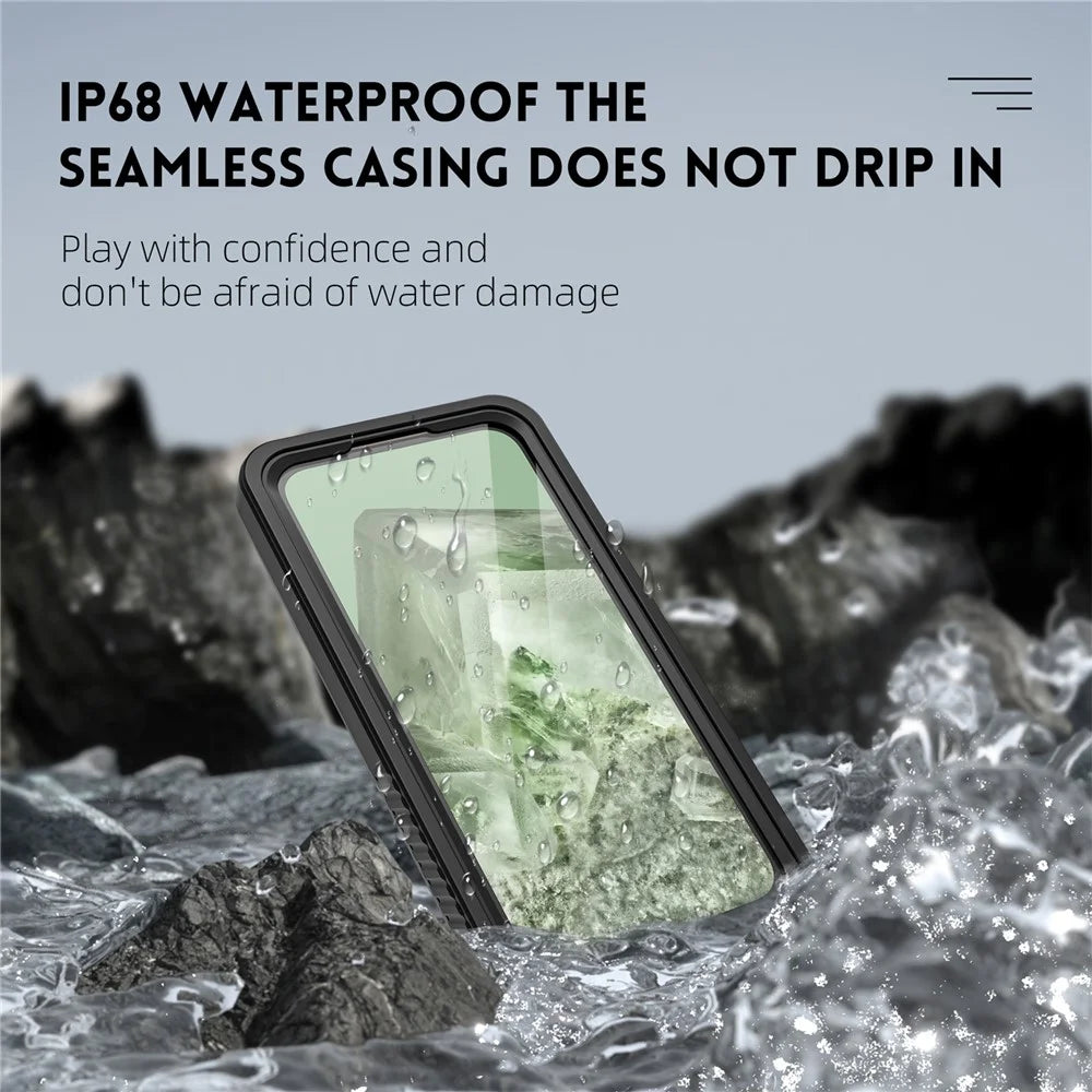 REDPEPPER FS Series For Google Pixel 8a IP68 Waterproof Case Clear Back Panel Cell Phone Cover - 5