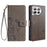 For OnePlus 12 5G Case Butterfly Flower Folding Stand Leather Cover Mobile   Accessories - Grey - 1