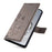 For OnePlus 12 5G Case Butterfly Flower Folding Stand Leather Cover Mobile   Accessories - Grey - 5