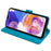 For Samsung Galaxy A23 4G / A23 5G (Global Version) Butterfly Flower Case PU Leather Phone Cover - Blue - 3