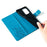 For Samsung Galaxy A23 4G / A23 5G (Global Version) Butterfly Flower Case PU Leather Phone Cover - Blue - 5