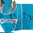 For Samsung Galaxy A23 4G / A23 5G (Global Version) Butterfly Flower Case PU Leather Phone Cover - Blue - 6