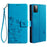 For Samsung Galaxy A72 5G / 4G Case Butterfly Flower PU Leather Cell Phone Shell Online Shopping   - Blue - 1