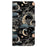 For iPhone 15 Shockproof Case Leather Flip Folio Phone Cover with Wallet - Moon - 6