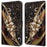 For Samsung Galaxy A15 4G / 5G Case PU Leather Magnetic Clasp Stand Function Phone Cover Pattern Printed - Metal Flower - 1