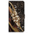 For Samsung Galaxy A15 4G / 5G Case PU Leather Magnetic Clasp Stand Function Phone Cover Pattern Printed - Metal Flower - 6