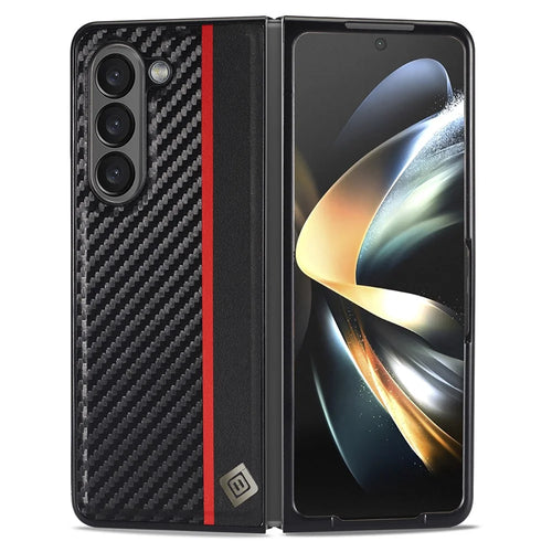 LC.IMEEKE For Samsung Galaxy Z Fold6 5G Case Leather+EVA+TPU Phone Cover Mobile Accessories - 1