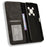 For itel RS4 4G   Mobile Accessories Phone Case Retro Leather Wallet Stand Cover - Black - 5