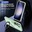 For Samsung Galaxy S24 Ultra PC Case Kickstand Protective Cover Magnetic Case - Light Green - 4