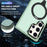 For Samsung Galaxy S23 Ultra Magnetic Case Kickstand PC Phone Cover - Light Green - 2