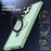 For Samsung Galaxy S23 Ultra Magnetic Case Kickstand PC Phone Cover - Light Green - 5