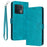 For Oneplus 10 Pro 5G Case TPU+PU Leather Flip Stand Cover Cell Phone Shell with Strap - Green - 1