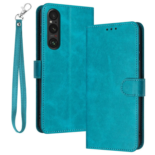 For Sony Xperia 1 V Wallet   Phone Stand Case Shockproof PU Leather Mobile Phone Cover - Green - 1