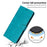 For Nokia C300 PU Leather Fall Resistant Flip Case Calf Texture Phone Cover with Strap - Green - 6