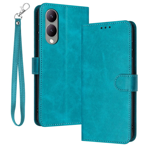 For vivo Y17s 4G / Y36 5G (China) / Y36i 5G / Y36m 5G / Y28 5G Case Leather Stand Mobile Accessories Supplier - Green - 1