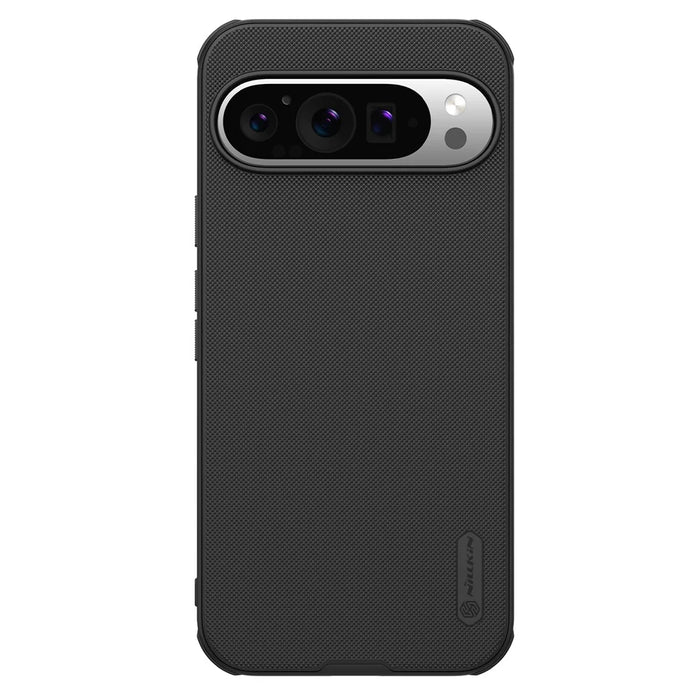 NILLKIN Frosted Shield Pro for Google Pixel 9 / Pixel 9 Pro Magnetic Phone Case PC+TPU Anti-Fall Cover - Black - 1