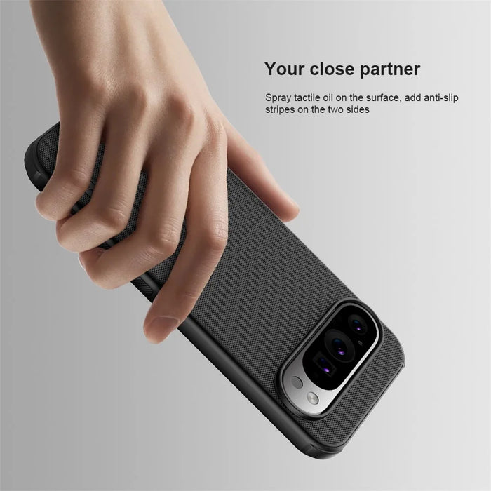 NILLKIN Frosted Shield Pro for Google Pixel 9 / Pixel 9 Pro Magnetic Phone Case PC+TPU Anti-Fall Cover - Black - 7