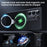 For Samsung Galaxy S24 Ultra Magnetic Case Carbon Fiber Texture Ring Kickstand Phone Cover - Black - 5