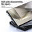 For Samsung Galaxy S24 Ultra Magnetic Case Carbon Fiber Texture Ring Kickstand Phone Cover - Black - 7