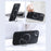 For iPhone 13 / 14 Magnetic Case with Kickstand Carbon Fiber Texture PC+TPU Phone Cover - Black - 4