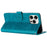 For iPhone 14 Pro Max Mobile Accessories Supplier Drop Proof Calf Texture PU Leather Phone Cover - Green - 2