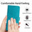 For iPhone 14 Pro   Phone Case Anti-Scratch Phone Stand Cover with Wallet Function - Green - 5