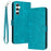 For Samsung Galaxy S25+ / S24+ Case Calf Texture Scratch Resistant Phone Cover Mobile Accessories   - Green - 1