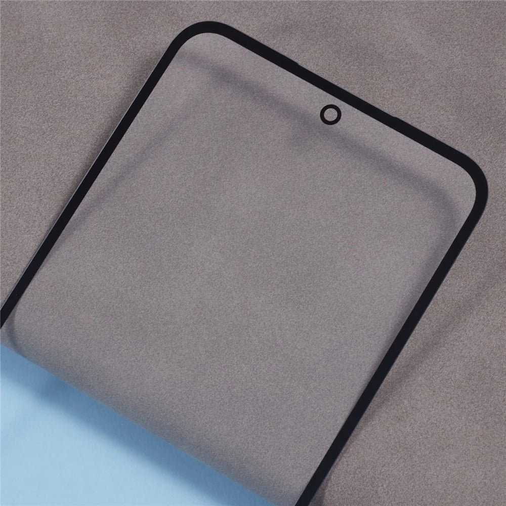 For Samsung Galaxy A55 5G A556 Front Screen Glass Lens + OCA Adhesive Part (Without Logo) - 4