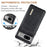 DG.MING M1 Series for Google Pixel 8a Case Kickstand Leather Back Phone Cover with Detachable Wallet - Black - 5