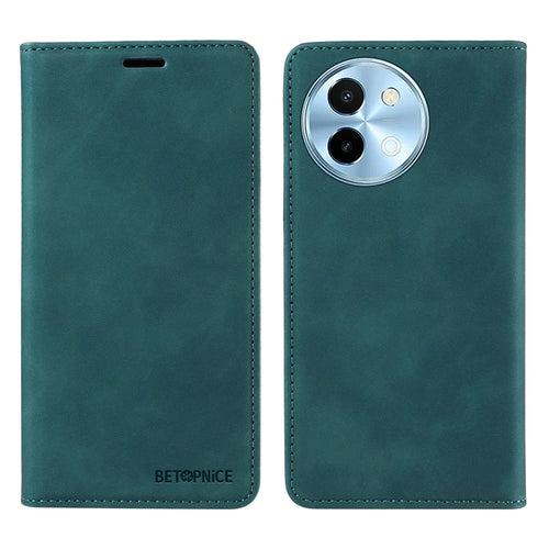 BETOPNICE 003 For vivo Y38 5G / Y200i / T3x Case PU Leather Magnetic Closure RFID Blocking Phone Cover - Green - 1