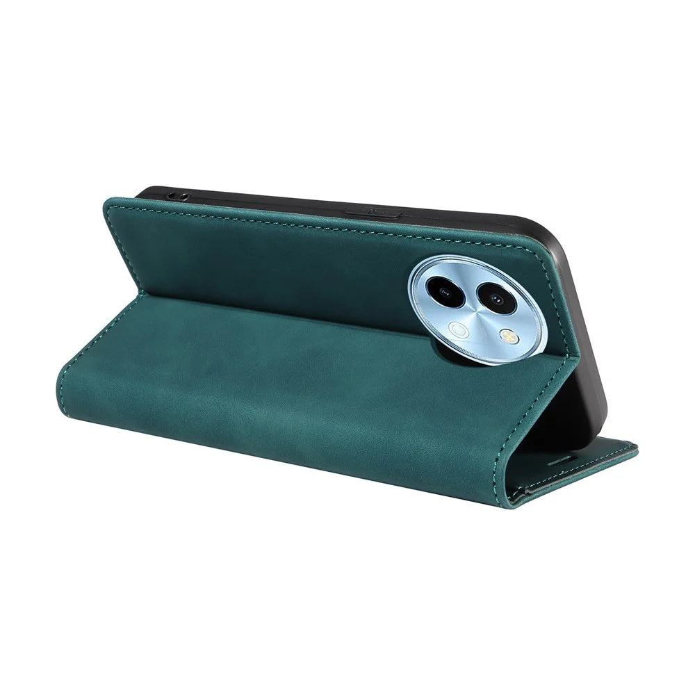 BETOPNICE 003 For vivo Y38 5G / Y200i / T3x Case PU Leather Magnetic Closure RFID Blocking Phone Cover - Green - 4